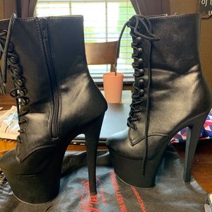 Lace up ankle boots